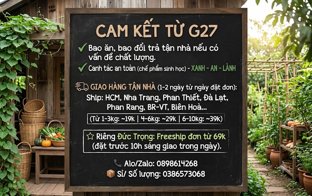 Nông Sản Đà Lạt G27 Từ vườn đến nhà - Giao xa mọi miền
