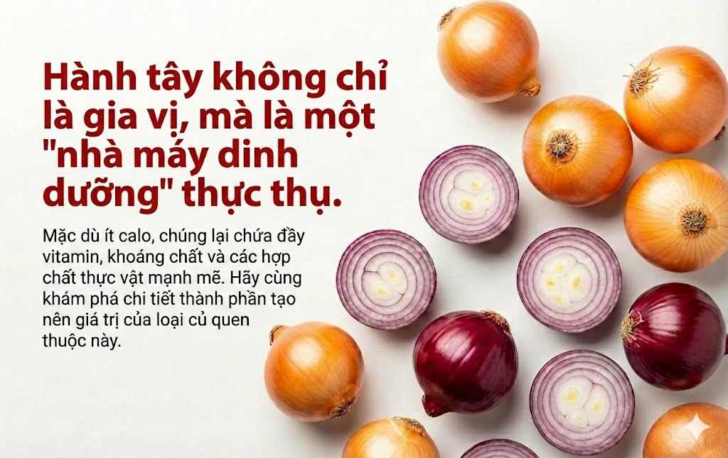 Hành tây - Kho báu giàu dinh dưỡng