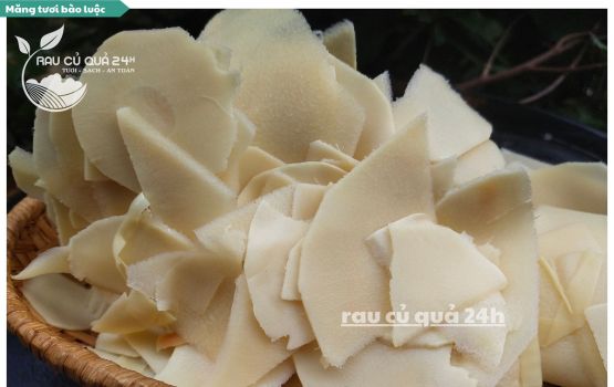 Review Măng tươi bào mỏng luộc