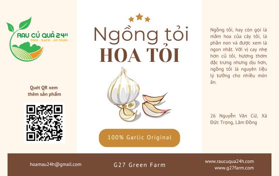 Ngồng tỏi (Hoa tỏi), G27 Green Farm