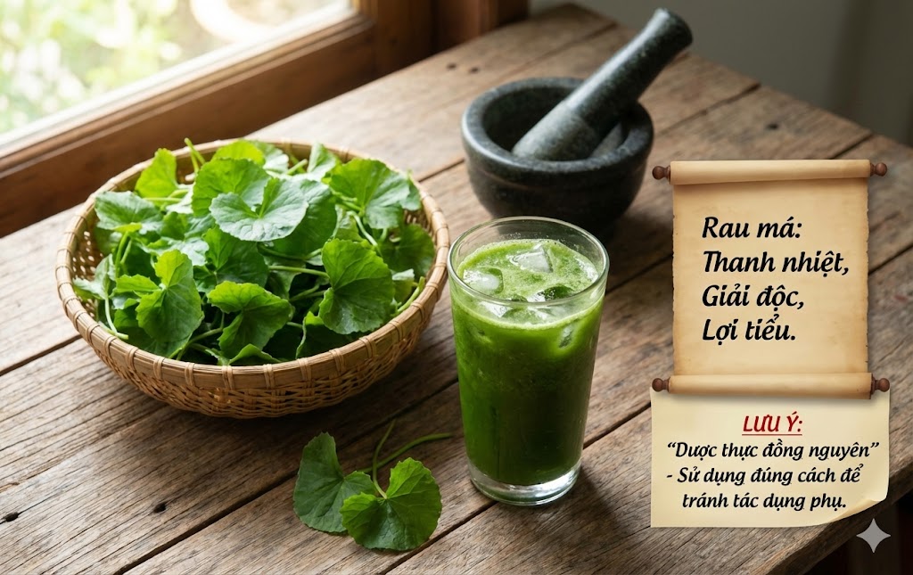 Rau má cực giàu collagen, thanh nhiệt, giải độc và lợi tiểu