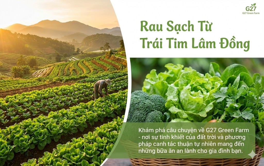 Rau Sạch Từ Trái Tim Lâm Đồng