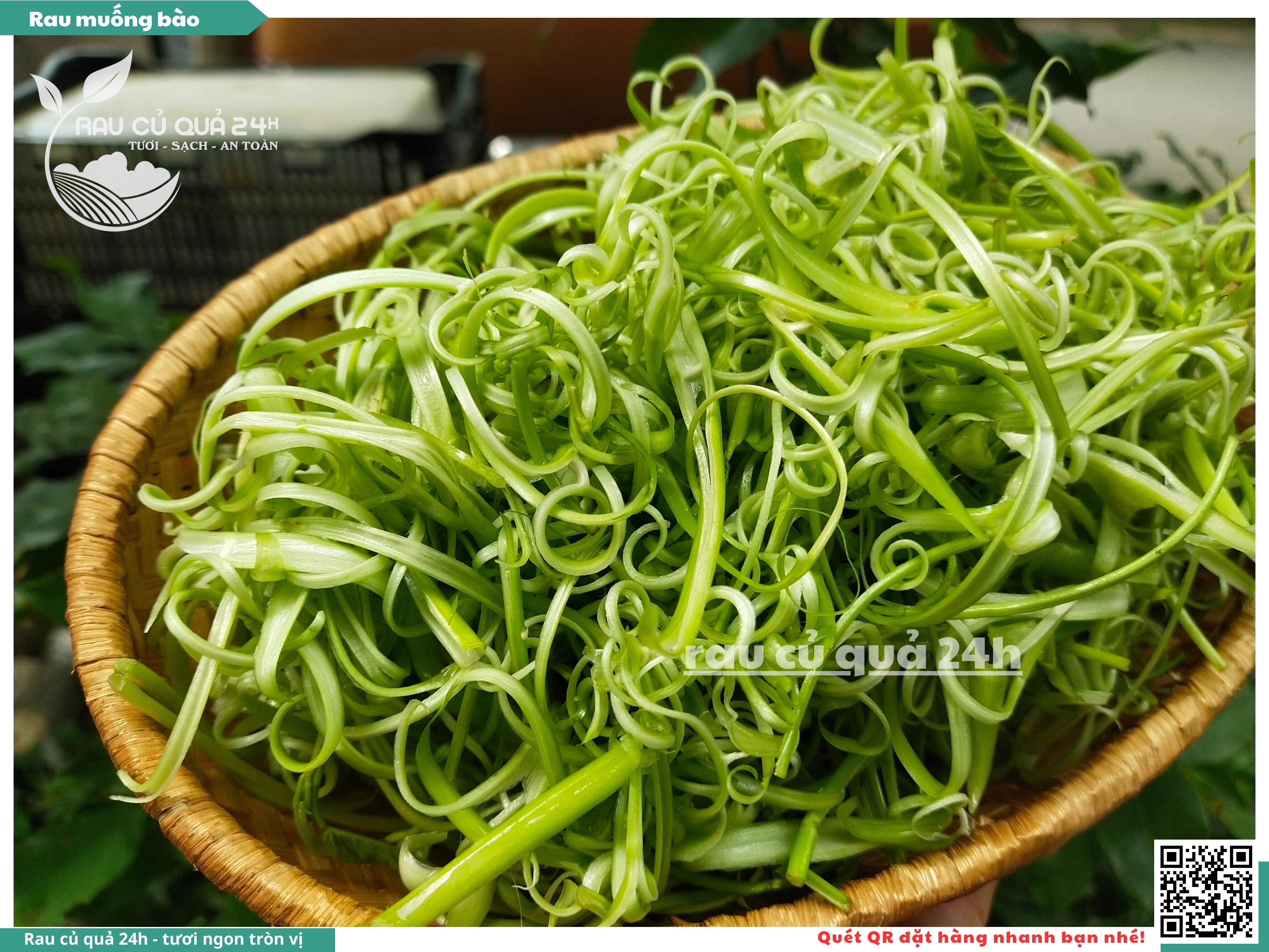 Rau muống bào 250g | Rau củ quả 24h