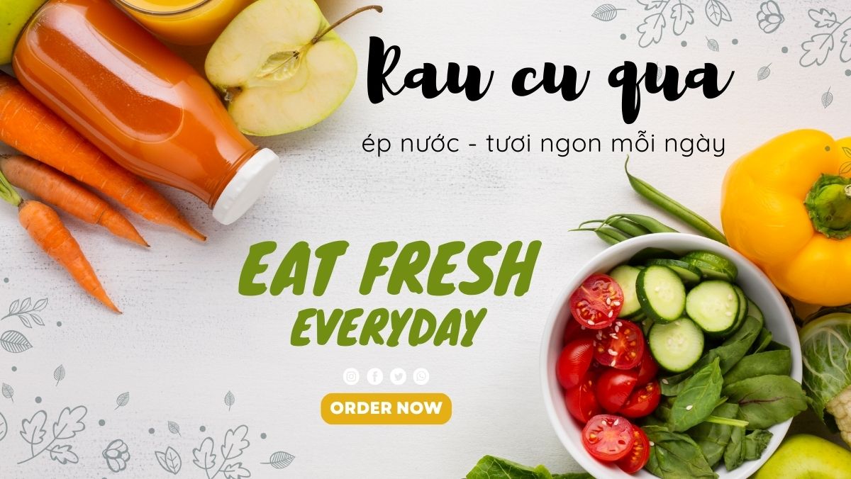 Rau củ quả ép nước