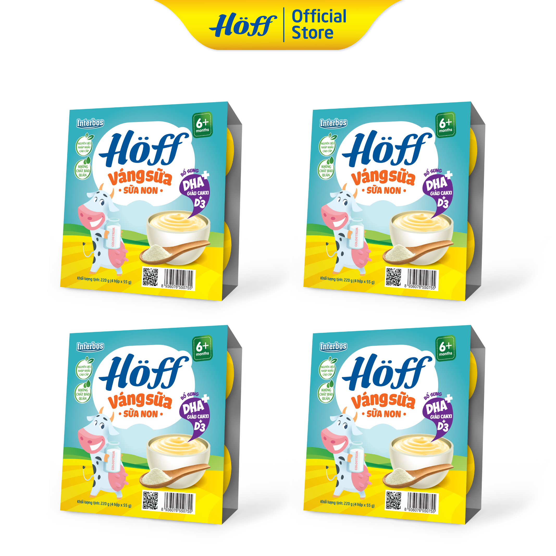 Váng Sữa Sữa Non HOFF (4 vỉ - 16 hộp)