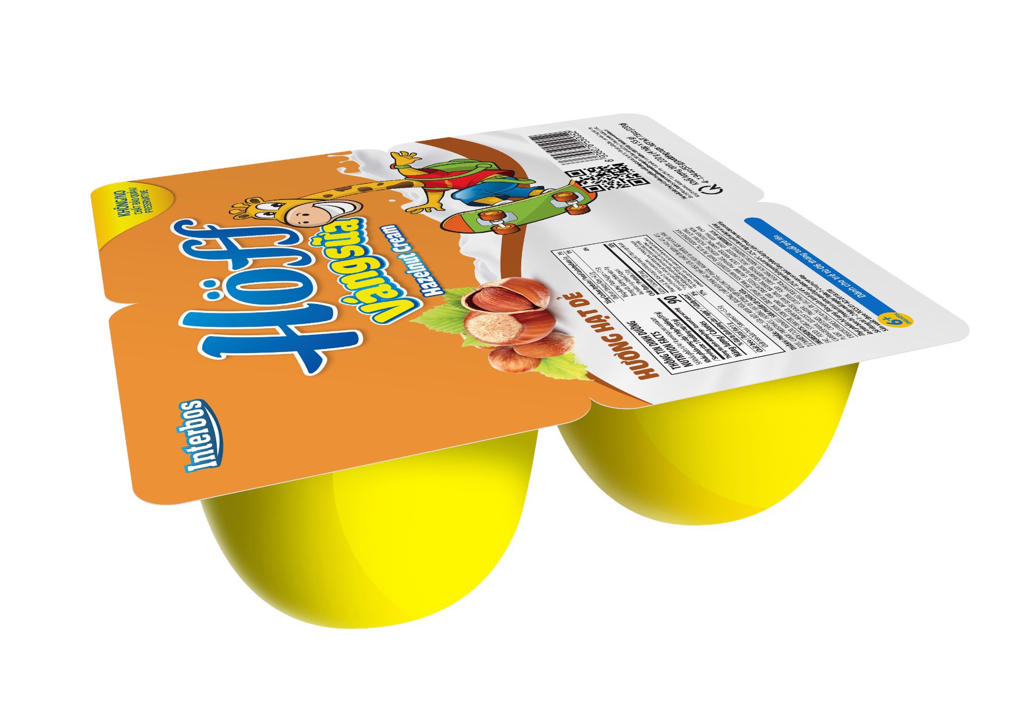 Váng sữa vị Hạt dẻ Hoff (4 vỉ - 16 hộp)