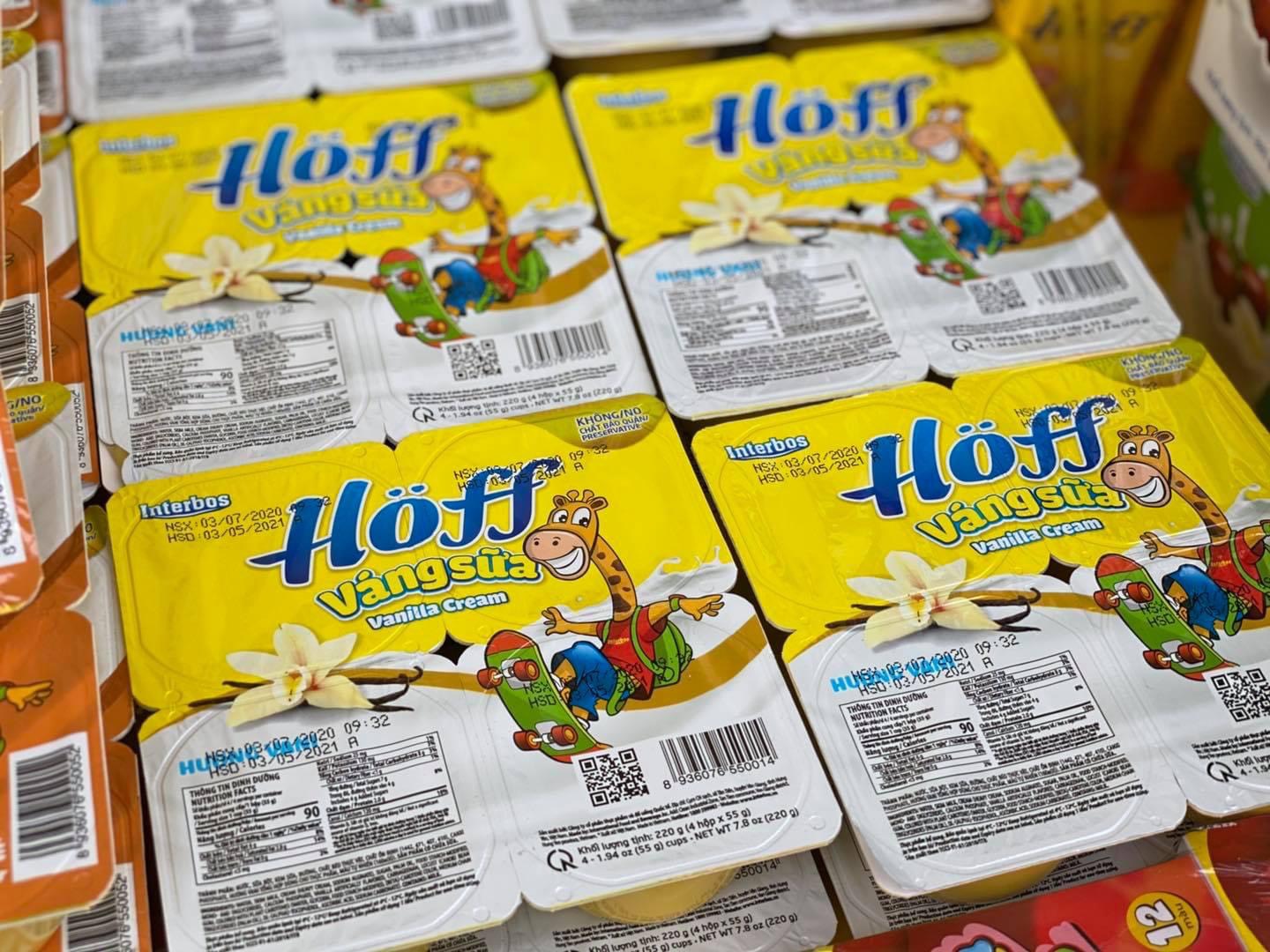 Váng sữa vị Vani Hoff vỉ 4 hộp x 55g