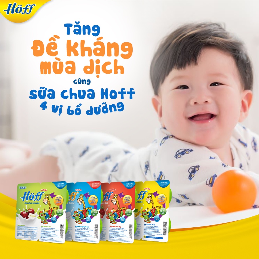 Sữa Chua trẻ em MIX VỊ HOFF (4 vỉ - 16 hộp)