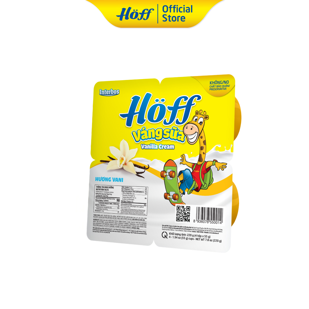 Váng sữa vị Vani Hoff (4 vỉ - 16 hộp)