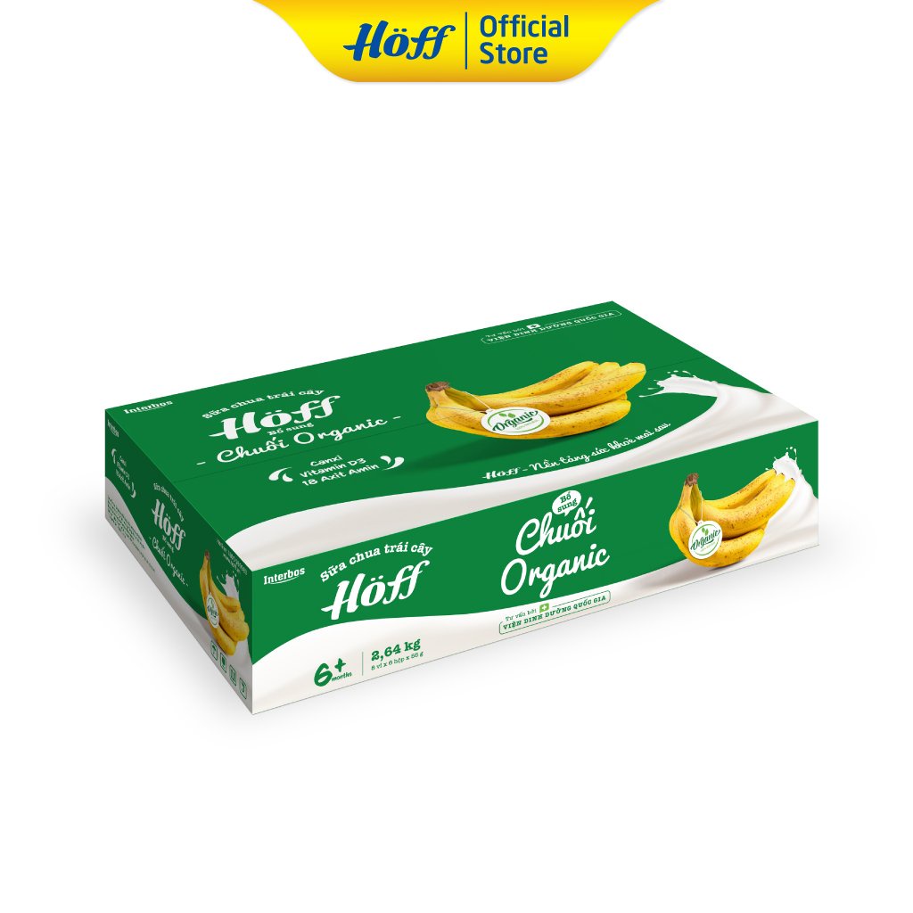 Sữa Chua Chuối Organic Hoff (thùng - 48 hộp)