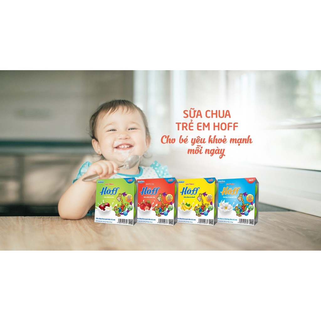 Sữa Chua trẻ em MIX VỊ HOFF (4 vỉ - 16 hộp)