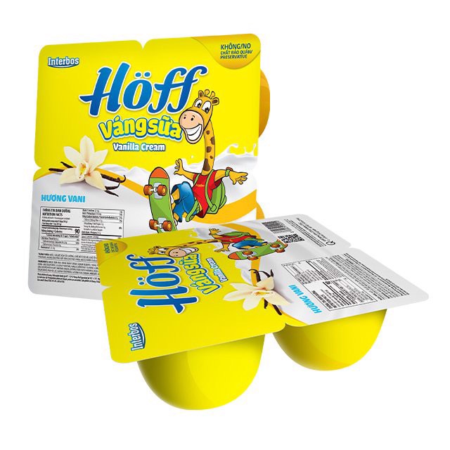 Váng sữa vị Vani Hoff vỉ 4 hộp x 55g
