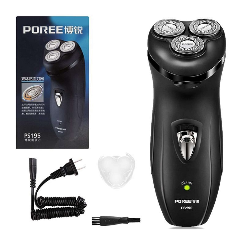 Máy cạo râu điện 3 lưỡi Poree PS195 là gì? Cách sử dụng như thế nào?