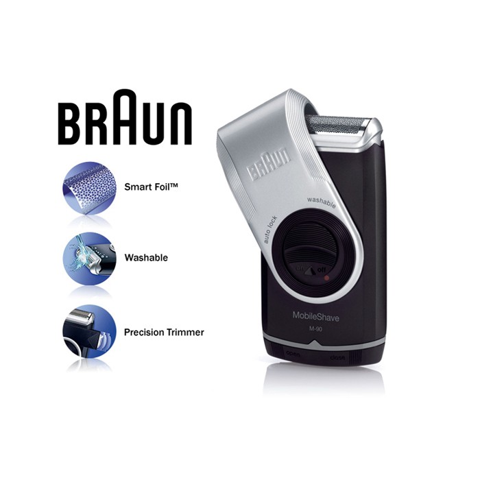 Đánh giá máy cạo râu mini Braun Series M90 chính hãng