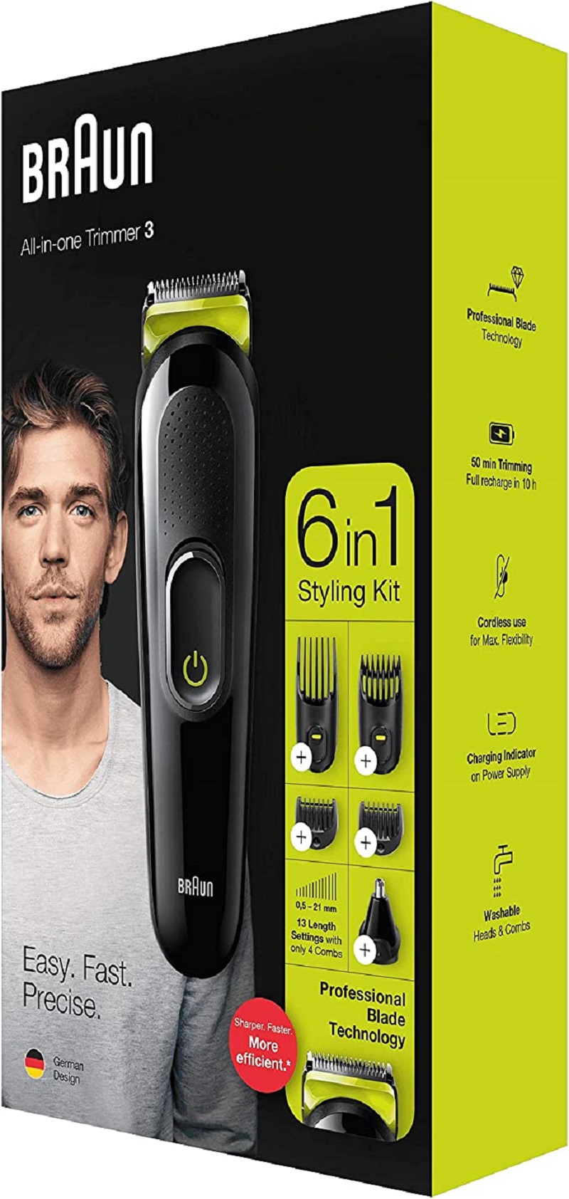 Cách sử dụng tông đơ cắt tóc Braun 6 in 1 MGK3021
