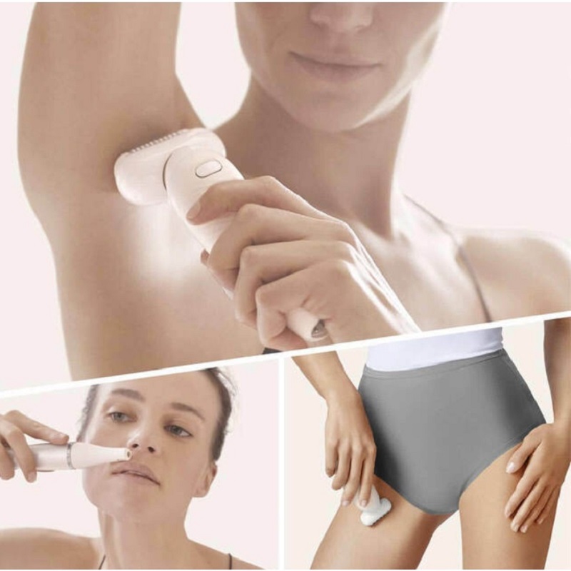Máy tẩy lông Braun Silk-épil 9 Flex 9300 chống nước 100% sử dụng khi tắm