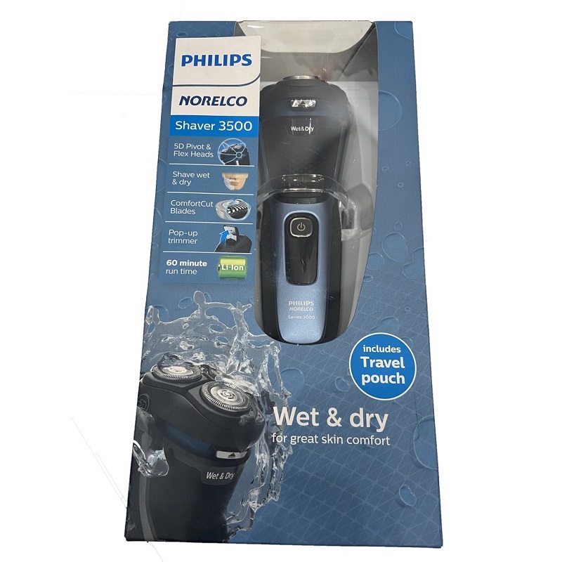 Pin Lithium-ion sạc nhanh 1 giờ của máy cạo râu Philips Norelco Shaver 3500
