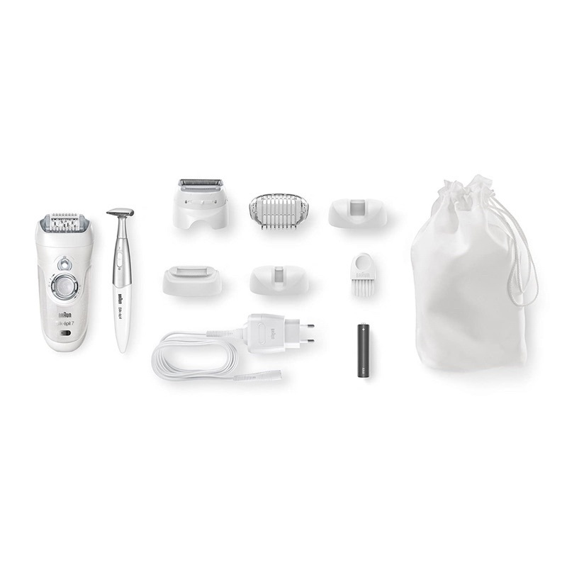 Bộ phụ kiện đi kèm máy nhổ lông Braun 7561 Silk-épil 7 kèm bút tỉa bikini