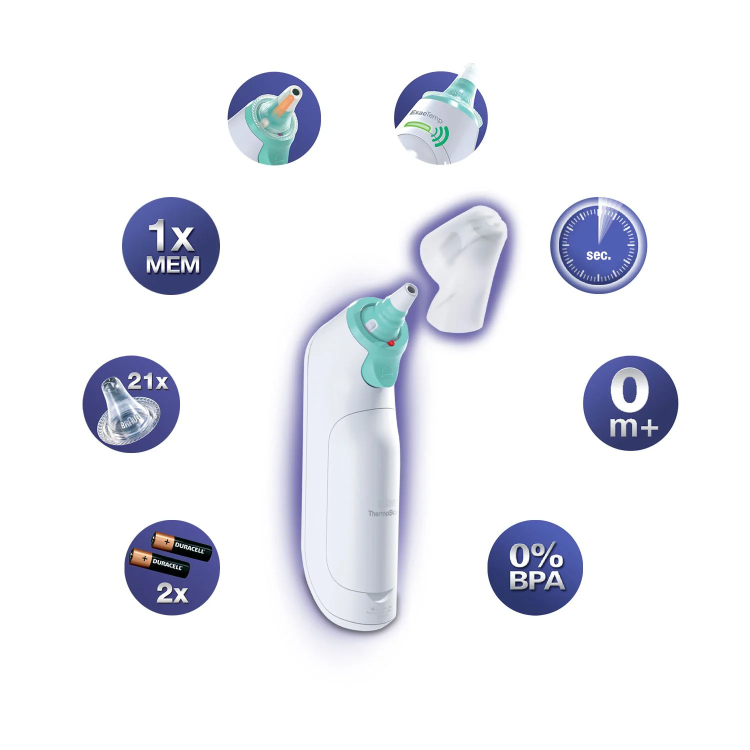 Nhiệt kế điện tử đo tai Braun IRT 6020 chính hãng