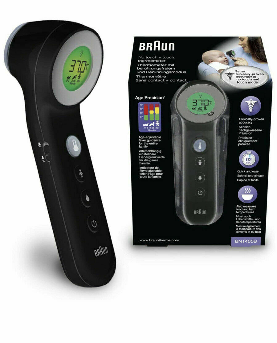 Nhiệt kế điện tử đo trán Braun BNT400WE chính hãng