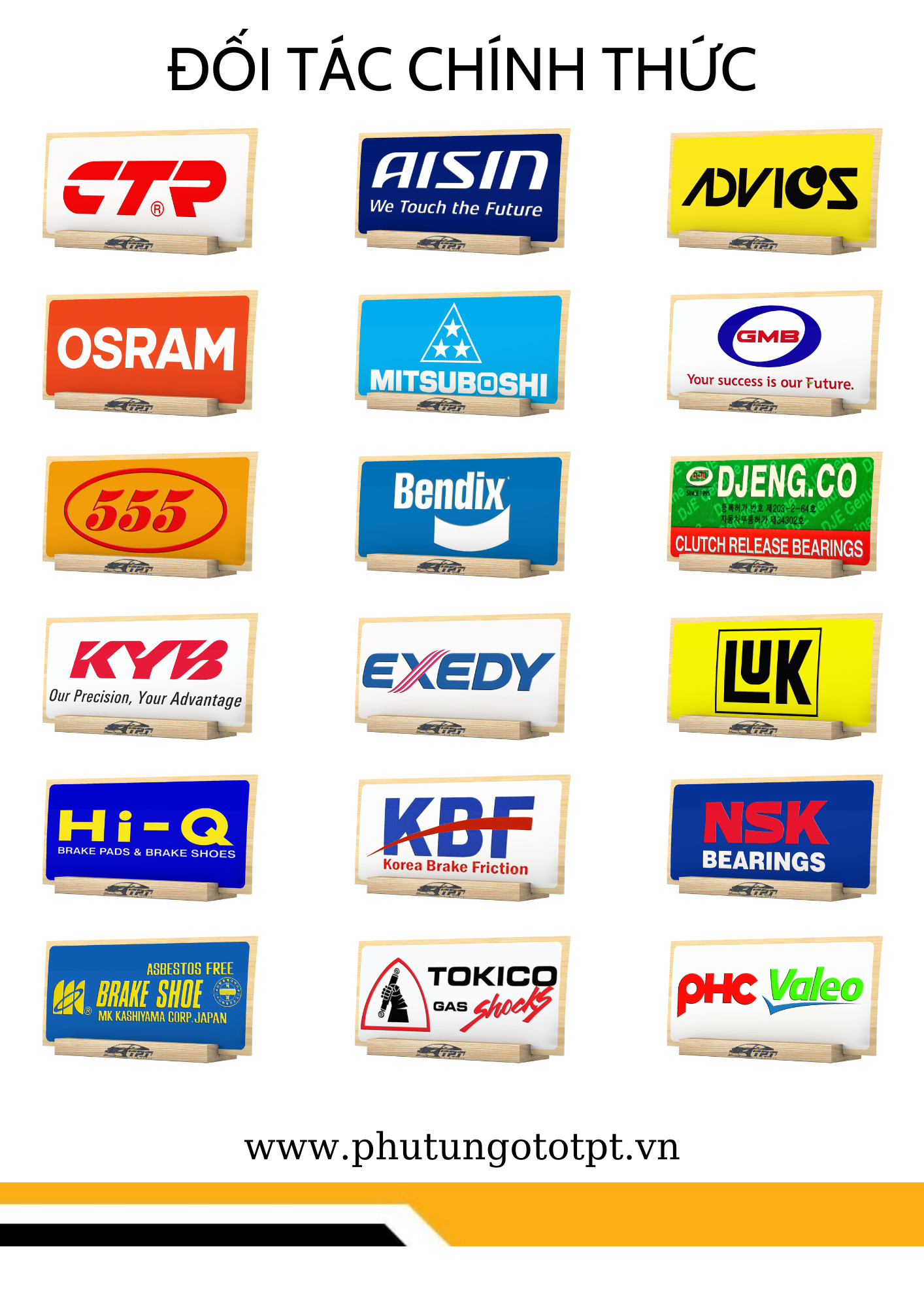 Đối tác chính thức của TPT | Phutungototpt.vn