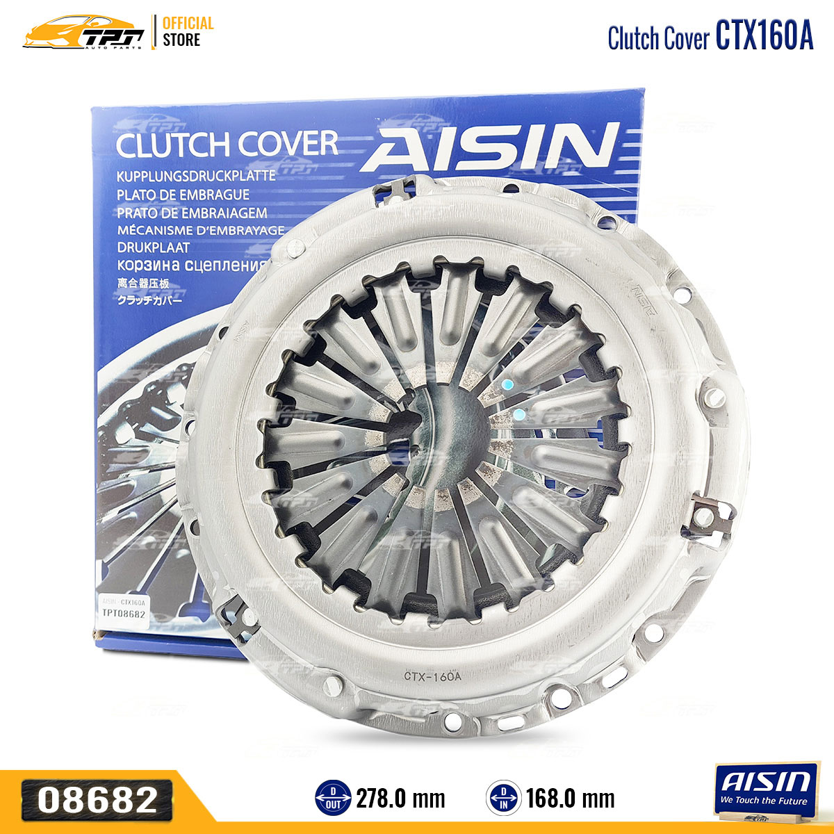 CTX160A - Mâm Ép - Bàn Ép Ly Hợp Toyota FORTUNER - HILUX 2.5 3.0 13-16 ...