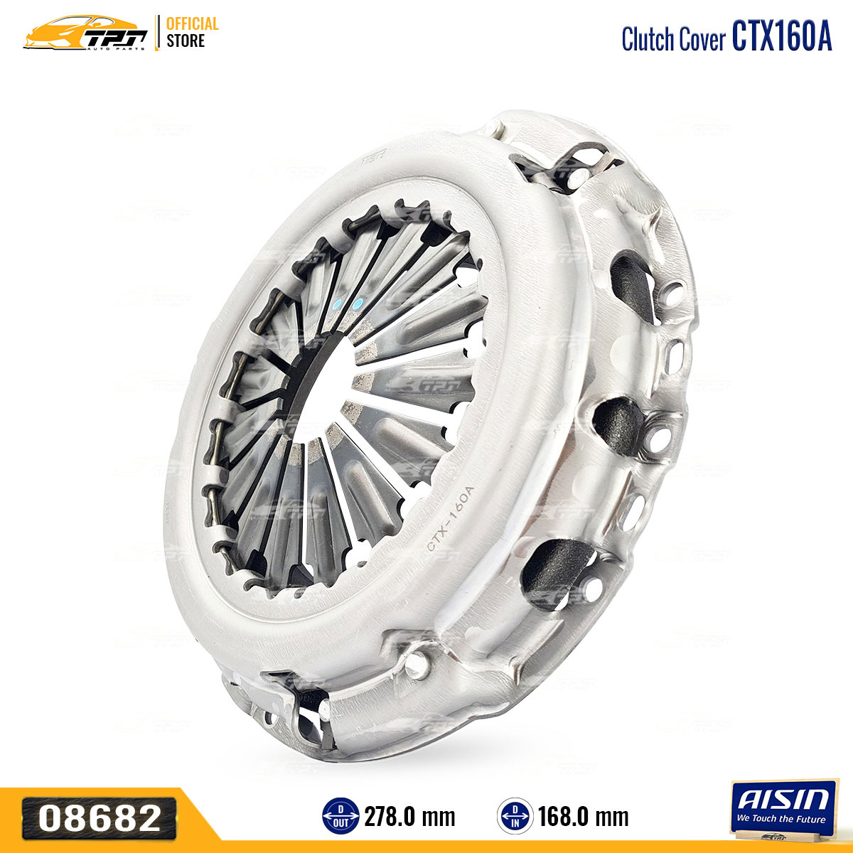 CTX160A - Mâm Ép - Bàn Ép Ly Hợp Toyota FORTUNER - HILUX 2.5 3.0 13-16 ...