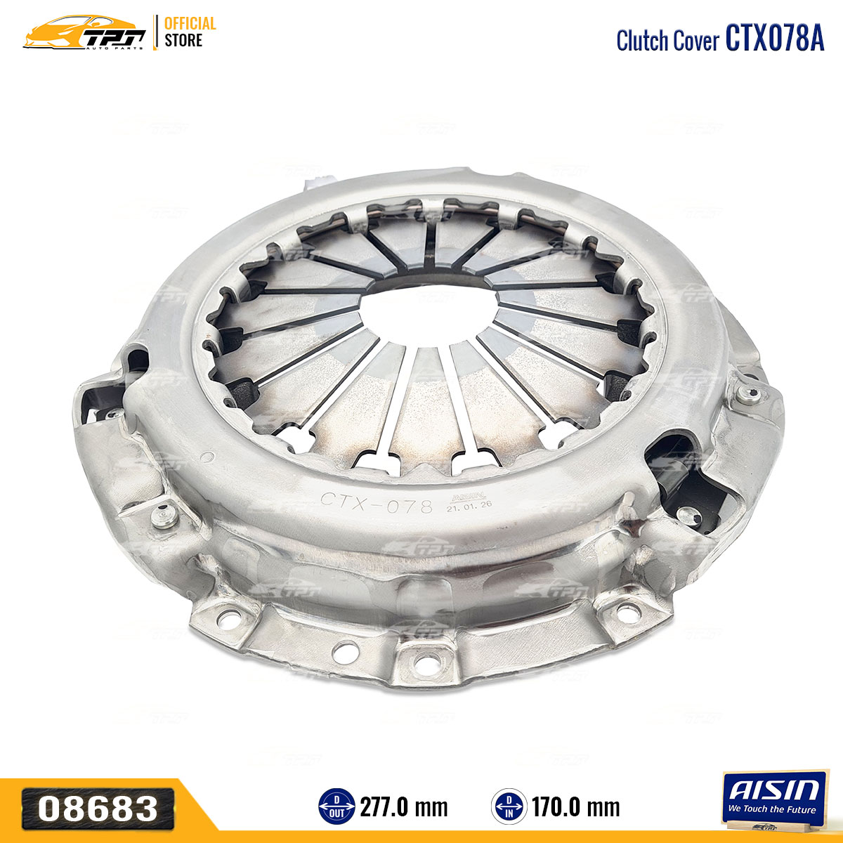 CTX078 - Mâm Ép / Bàn Ép Ly Hợp Toyota LAND CRUISER 4.2 [278-168 