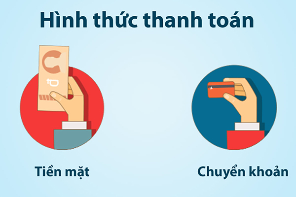 Yaocare sử dụng hai hình thức thanh toán là Tiền mặt và Chuyển khoản