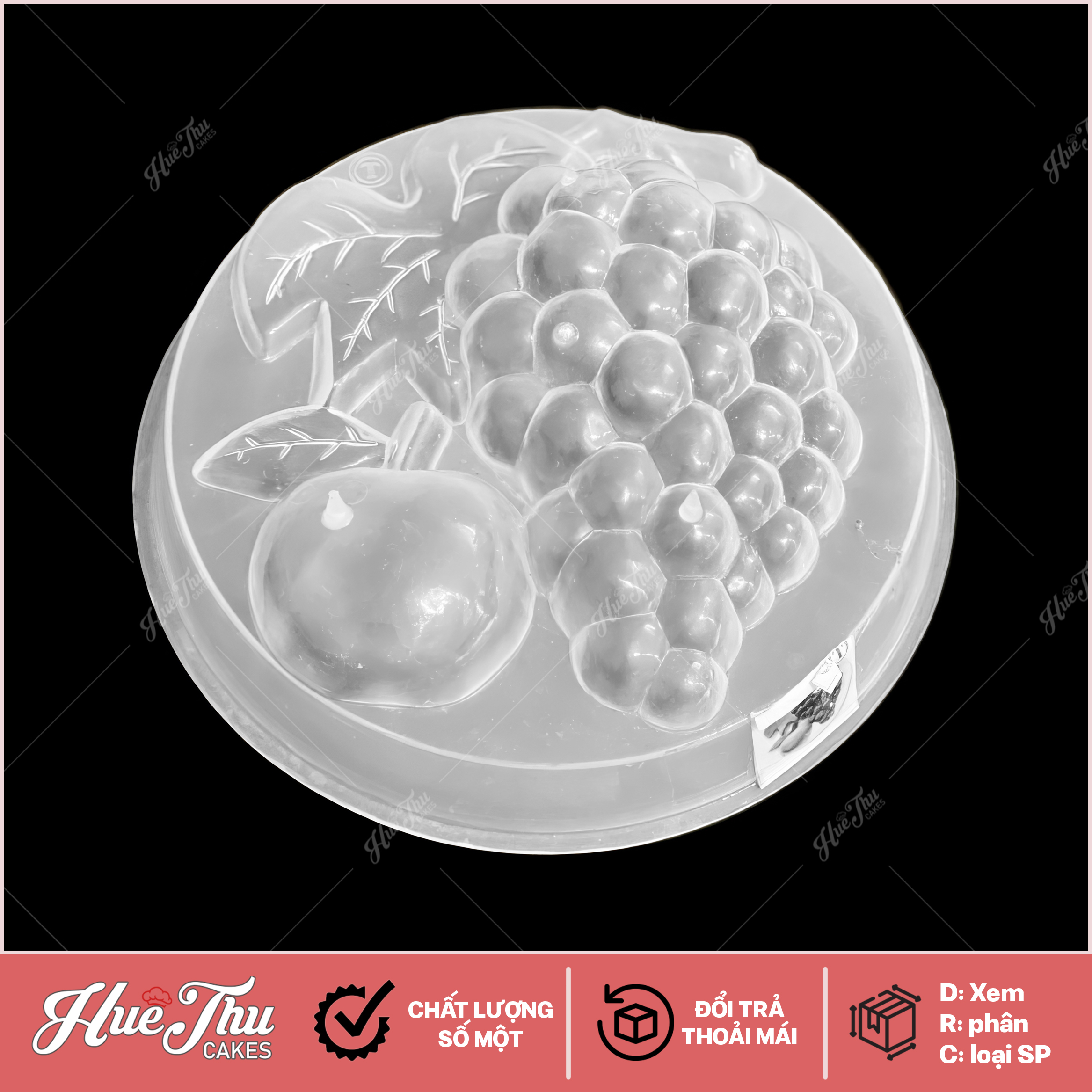 Khuôn rau câu, nhấn xôi Chùm Nho 20cm Vĩnh Trường làm bánh rau câu, ép xôi