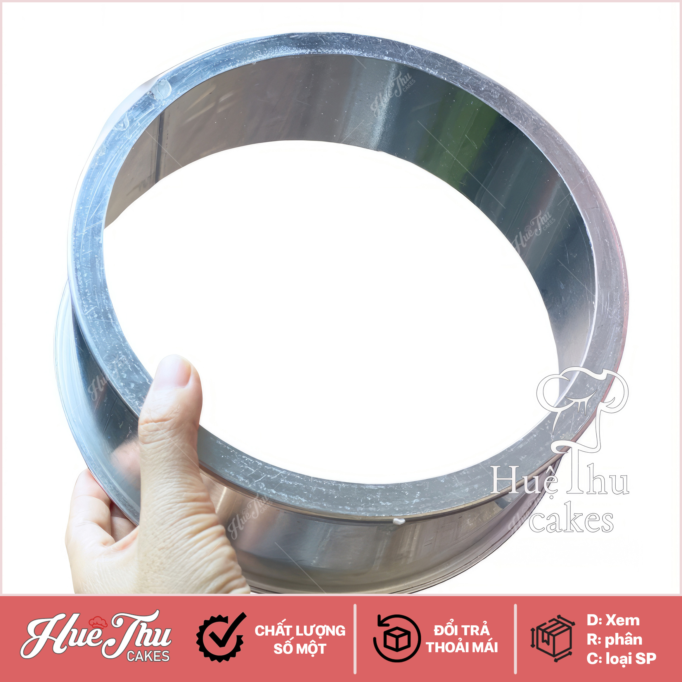 Khuôn nhôm Mặt Kiếng Tròn 20/22/24cm làm bánh rau câu, bánh nướng, bánh gato