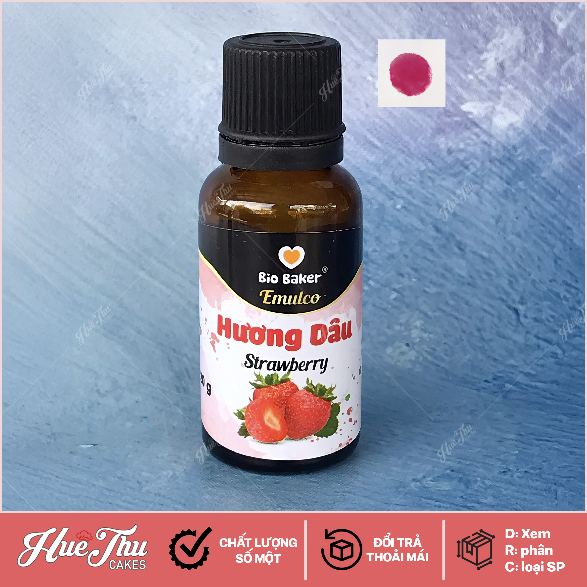 Tinh chất hương Dâu tạo màu Bio Baker 2in1 20g