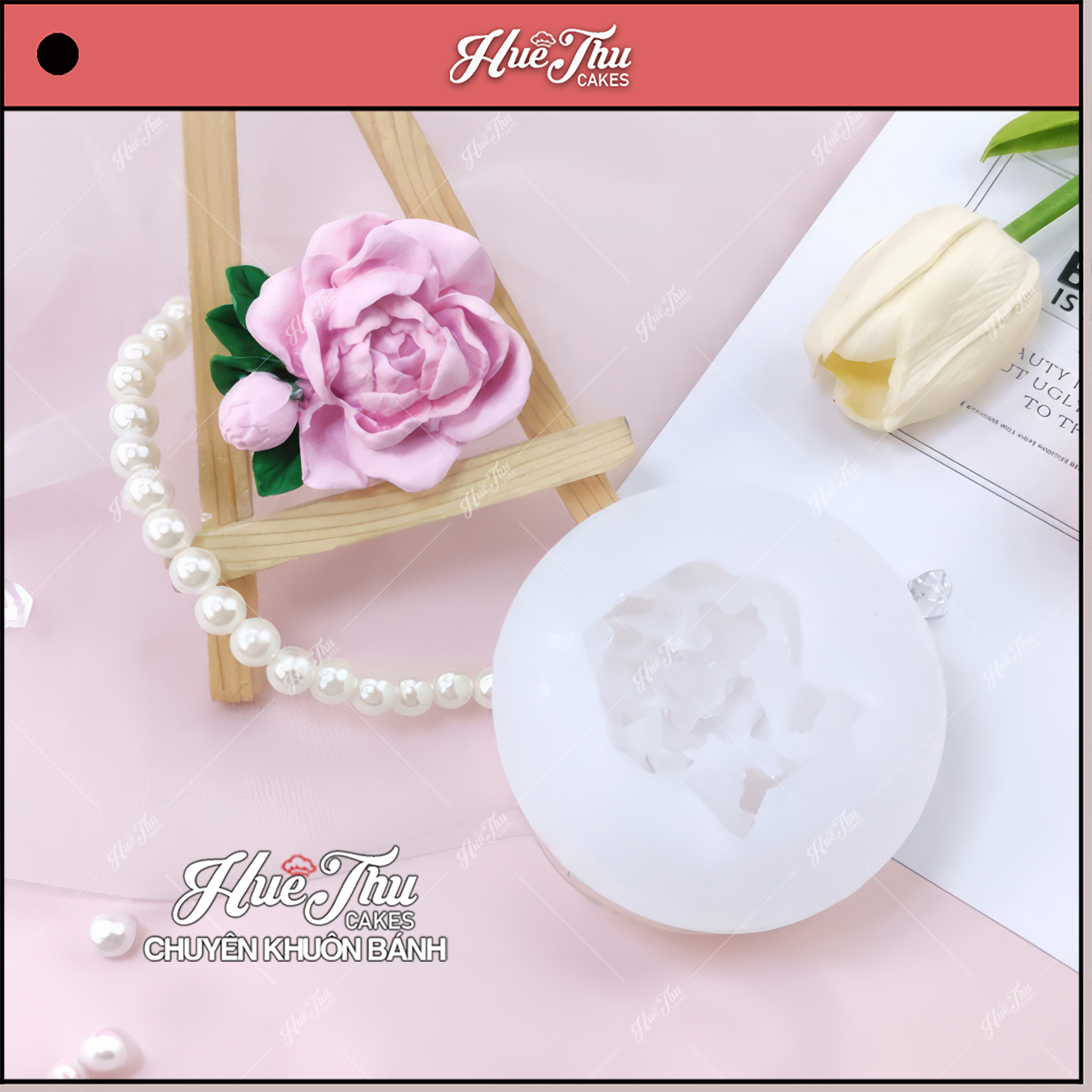 Khuôn silicon Chùm Hồng A3 5.1cm làm bánh rau câu 3D 4D nhấn xôi, fondant, socola, nến hanmade