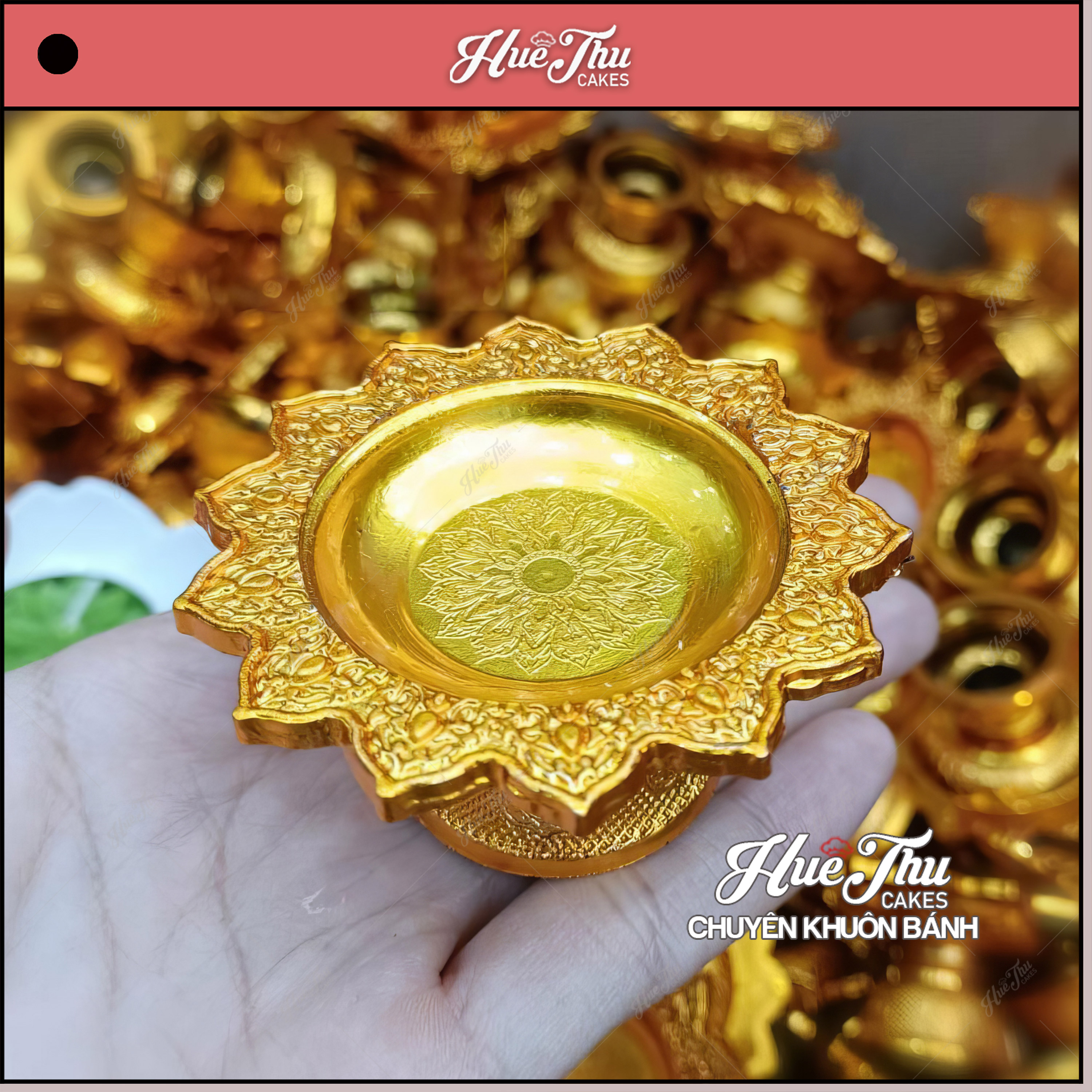 Trụ Sen Kê Nến 7cm - trang trí đồ ăn, bàn tiệc, mâm cúng