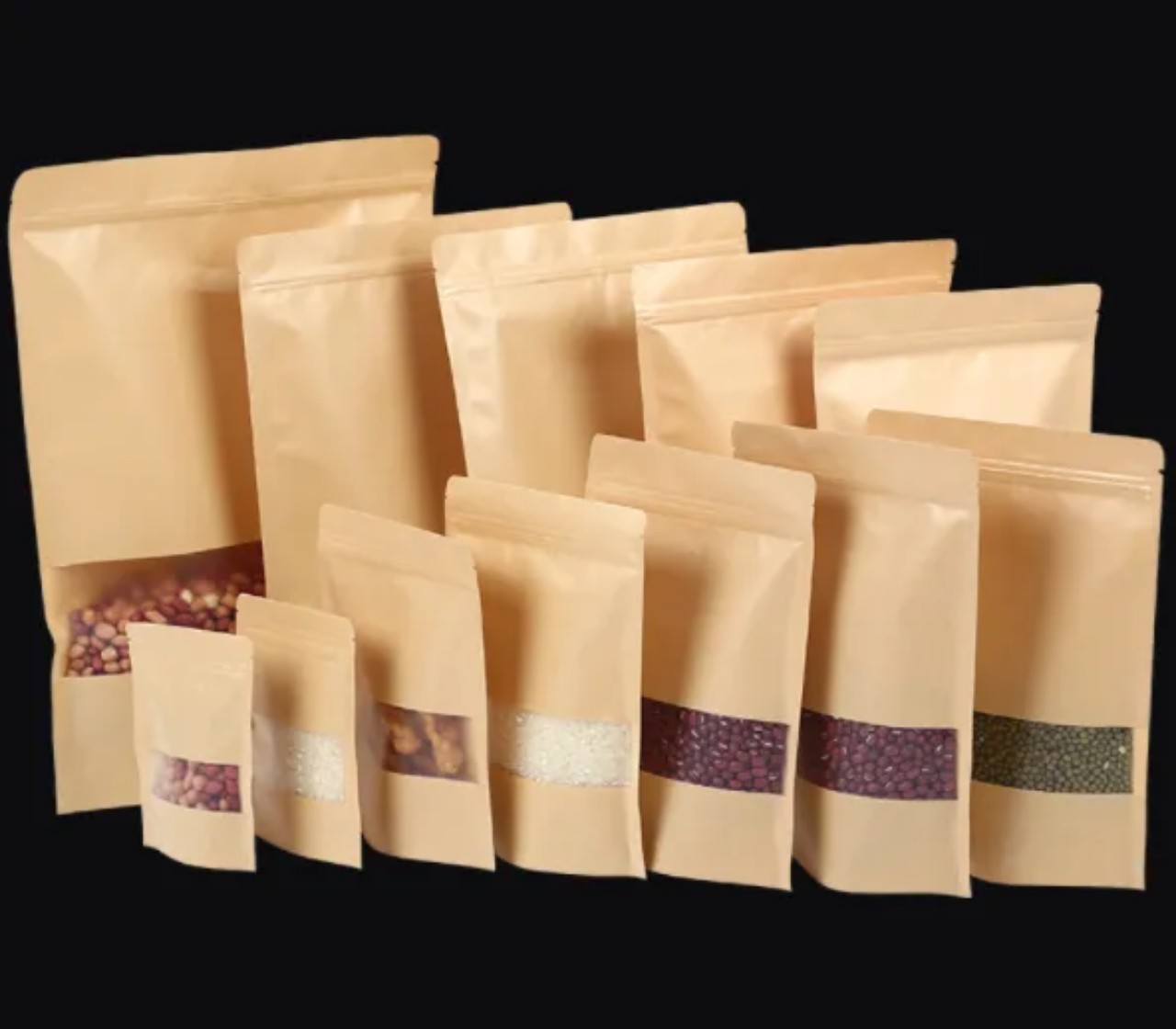 📦 Túi giấy kraft có tráng PE hoặc AL bên trong