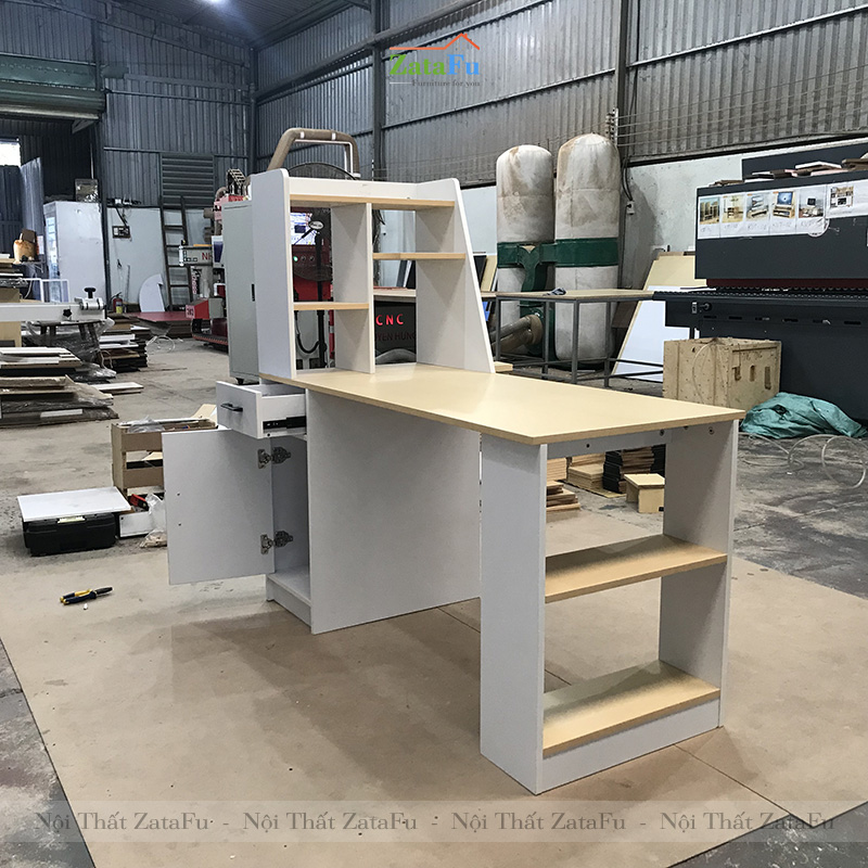 bàn học có kệ sách