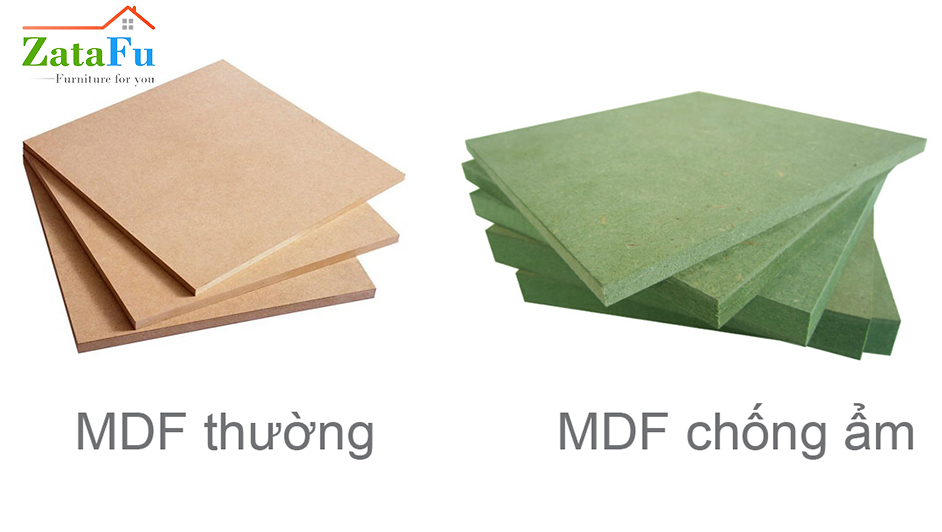 Gỗ MDF thường vf MDF lõi xanh chống thấm