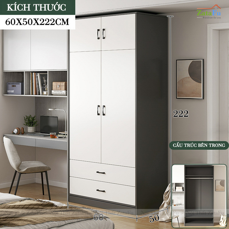 tủ quần áo nhiều ngăn