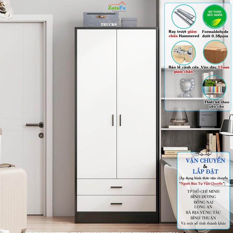 tủ quần áo 2 cánh TQA-61