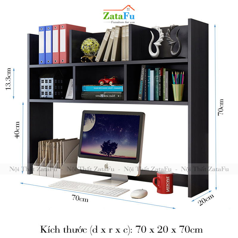 Kệ Sách Để Bàn Làm Việc Trang Trí KTT-12