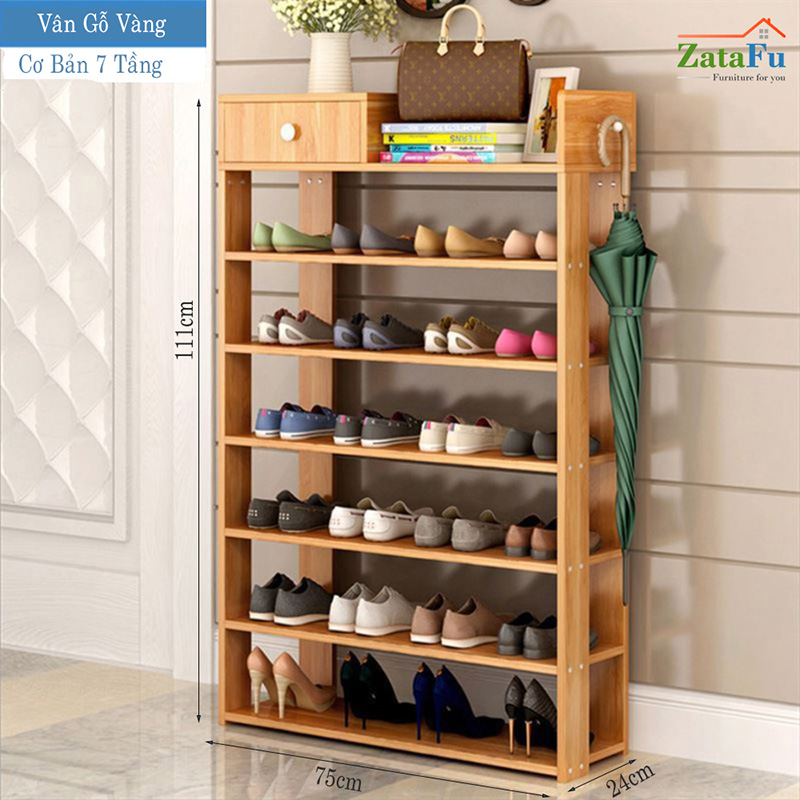 Kệ đựng giày dép gỗ nhiều tầng KGIAY-01