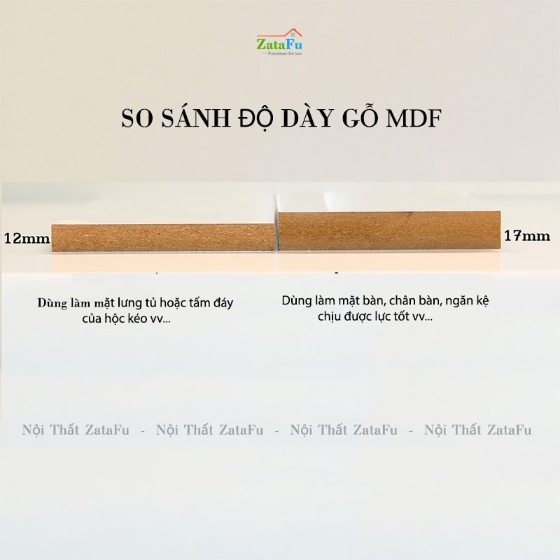 Bàn Làm Việc Gỗ Giá Rẻ Kèm Kệ Sách BLV-36 ZataFu