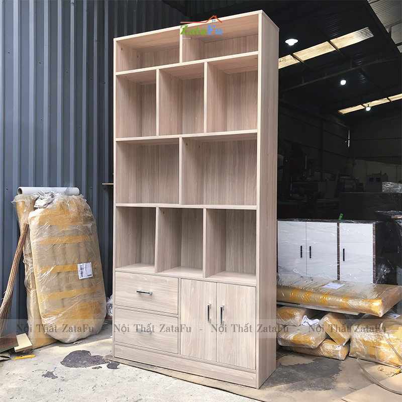 Tủ Kệ Sách Gỗ Trang Trí Phòng Khách TUTT-17