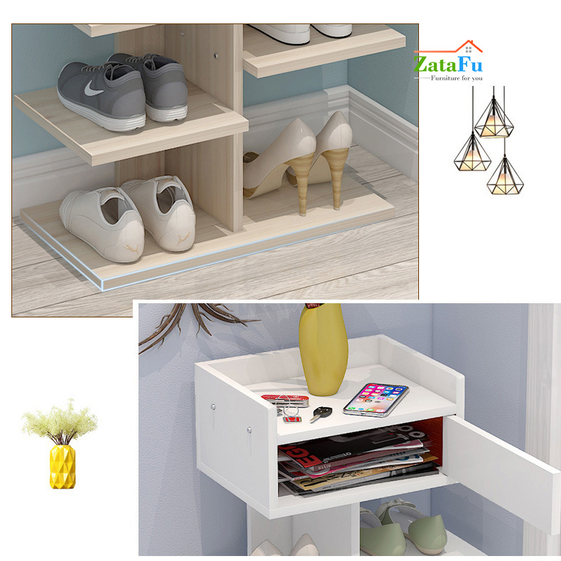 Kệ giày gỗ đựng giày hình cây