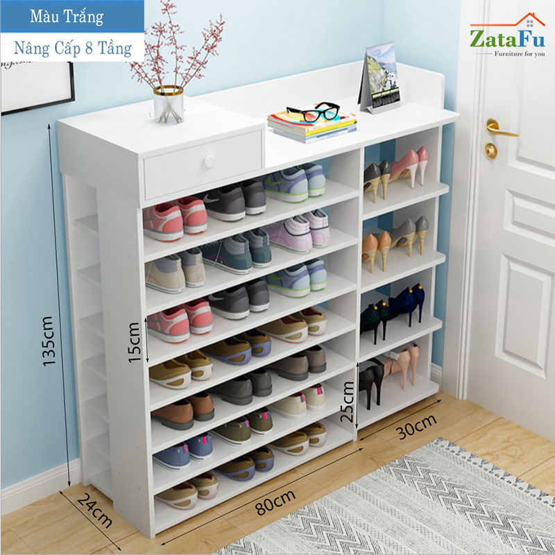 Kệ Giày Dép Gỗ Cao Cấp Lõi Xanh Chống Ẩm KGIAY-02