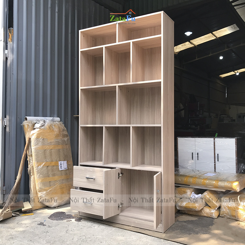 Tủ Kệ Sách Gỗ Trang Trí Phòng Khách TUTT-17