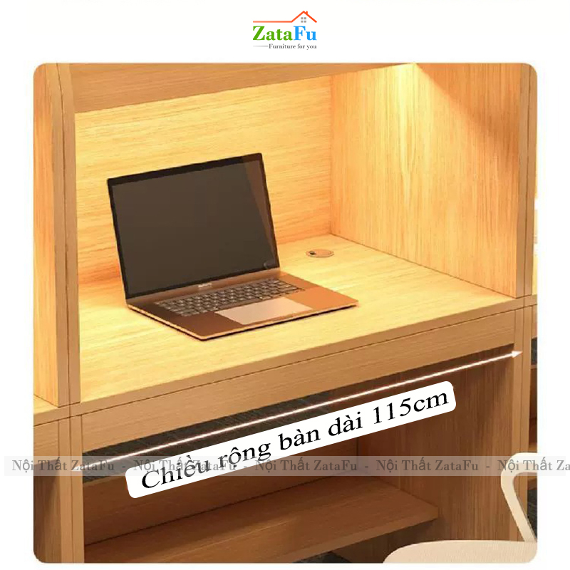 Bàn Học Khép Kín Cho Học Sinh, Sinh Viên Học Tập Không Bị Làm Phiền BLV-140 ZataFu