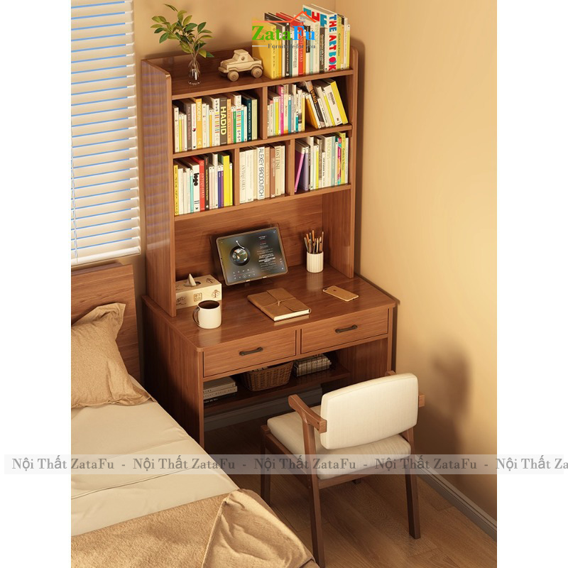 Bàn Làm Việc Gỗ MDF Thiết Kế Hiện Đại Nhiều Ngăn Chứa Đồ BLV-163 ZataFu
