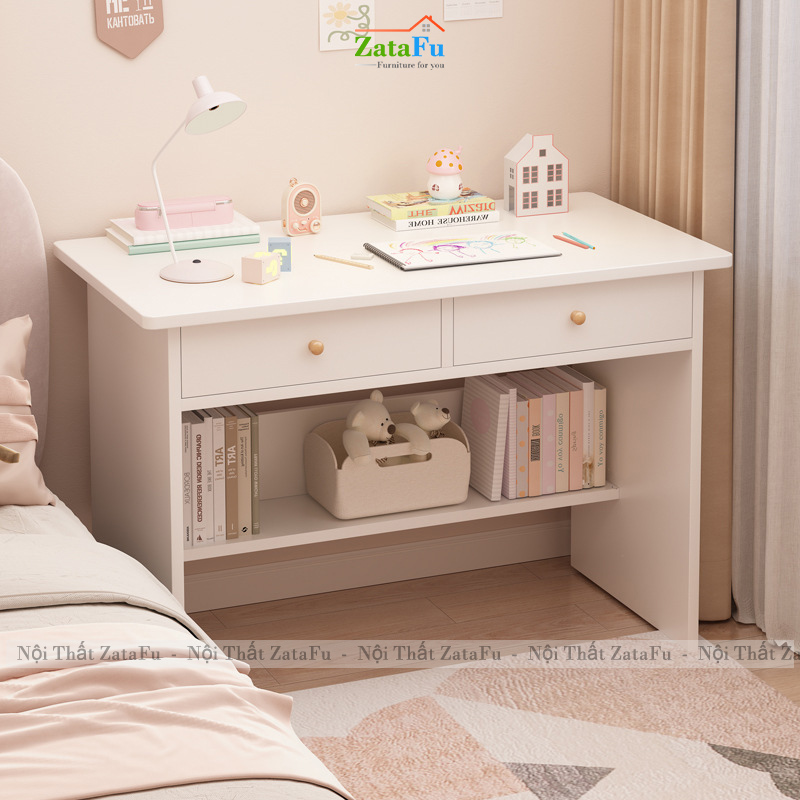 Bàn Học Bàn Làm Việc Gỗ MDF Cao Cấp Thiết Kế Đơn Giản BLV-162 ZataFu