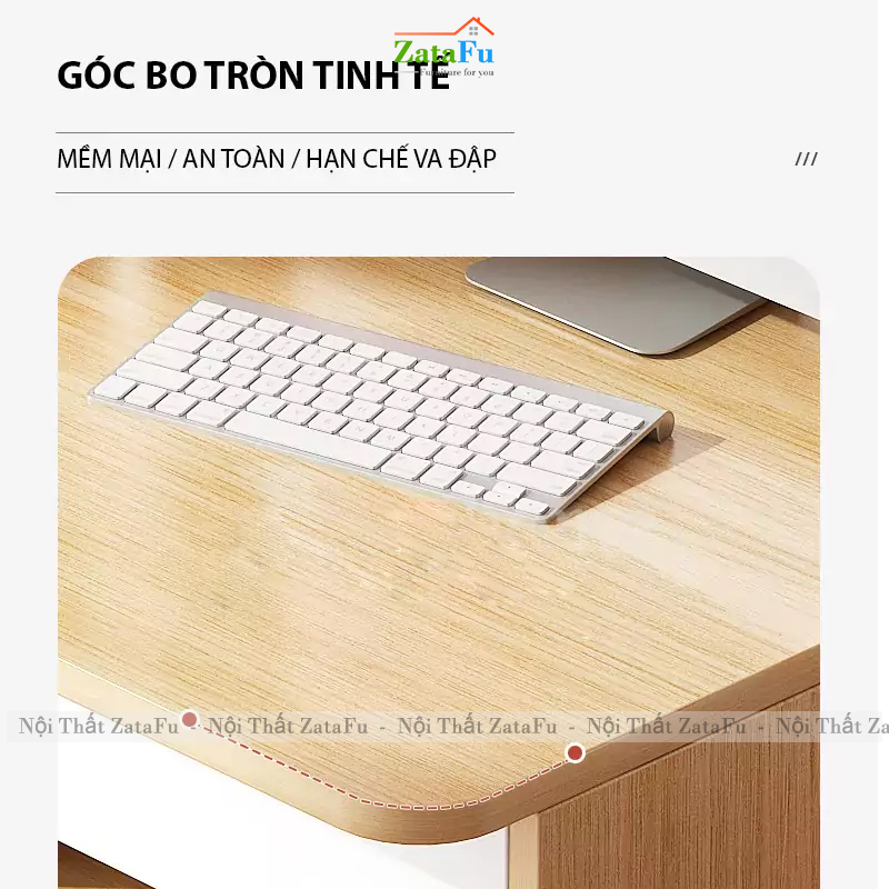 Bàn Làm Việc Bàn Học Kết Hợp Kệ Sạch Có Không Gian Lưu Trữ Lớn BLV-175 ZataFu